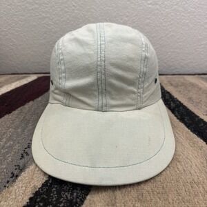 Ll Bean Hat Cap Fitted Large Green Long Bill Panel Duck Camp Vintage Union Made